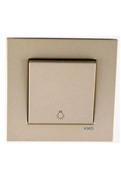 VİKO Viko Artline Novella Bronz Zil Anahtarı ÇERÇEVELİ