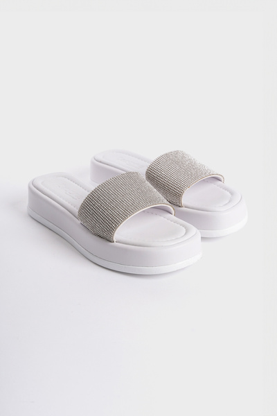 Capone Outfitters Papuci de damă, cu toc cu pană, cu o singură curea