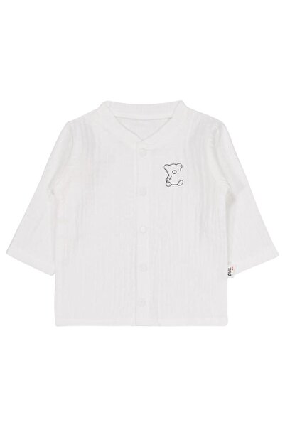 Civil Baby Teddy Bear Printed 1-9 Months Pajama Set - Ecru 6-9 Months