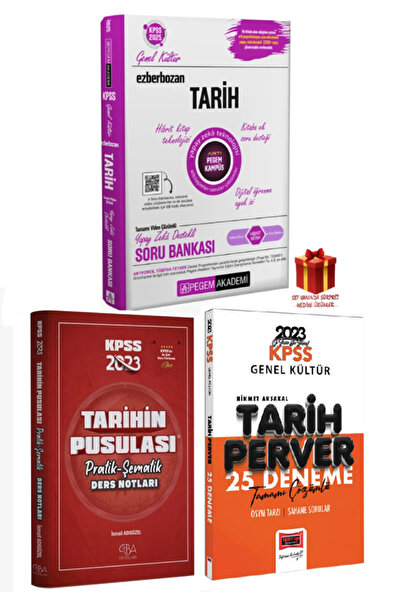Pegem Akademi Yayıncılık 2025 Pegem KPSS Tarih Soru Bankası+Yargı Tarih Denem...