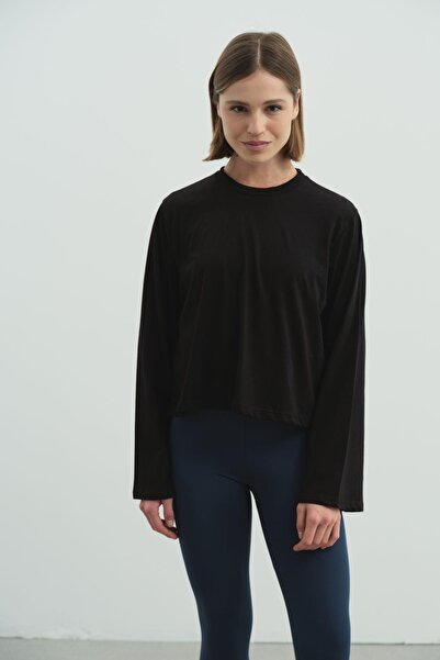 C&City Μπλουζάκι με μεγάλο μανίκι Oversize 2 Pack 965 Μαύρο/Λευκό