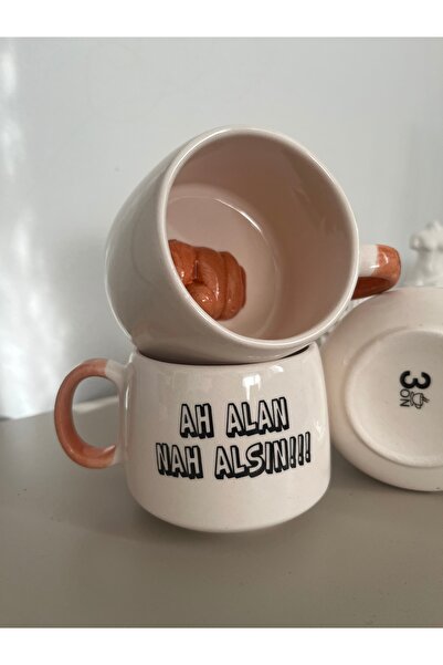 Gonulella Ah Alan Nah Alır Özel Tasarım Kupa / Mottolu Fincan / Nah Kupa / Hediyelik Nahlı Kupa - Bardak