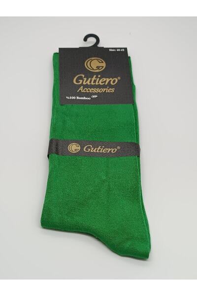 Gutiero Мъжки 10 чифта бамбукови безшевни дълги цветни чорапи