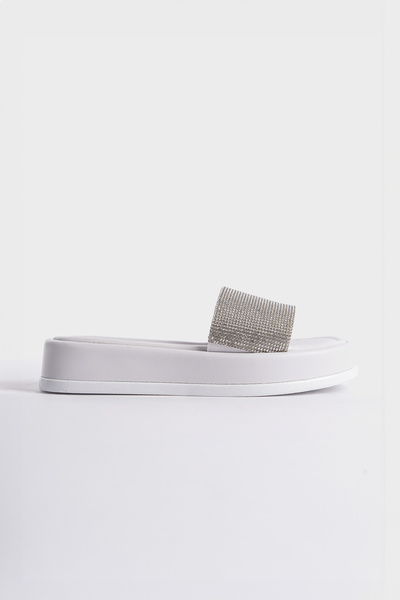 Capone Outfitters Papuci de damă, cu toc cu pană, cu o singură curea