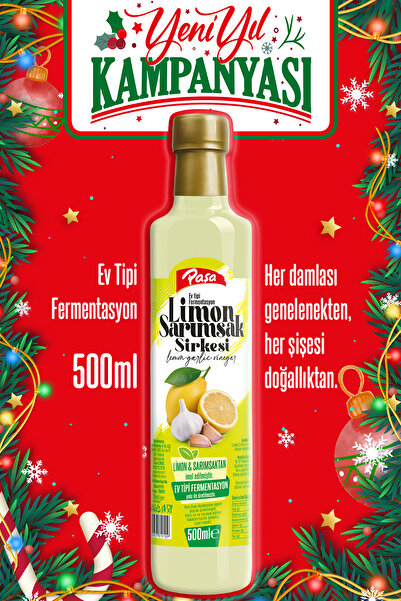 Paşa Kuruyemiş Limon Sarımsak Sirkesi 500 ml
