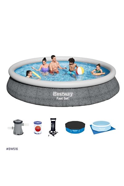 BESTWAY Büyük Şişme Havuz Seti 457 x 84 cm Bw516