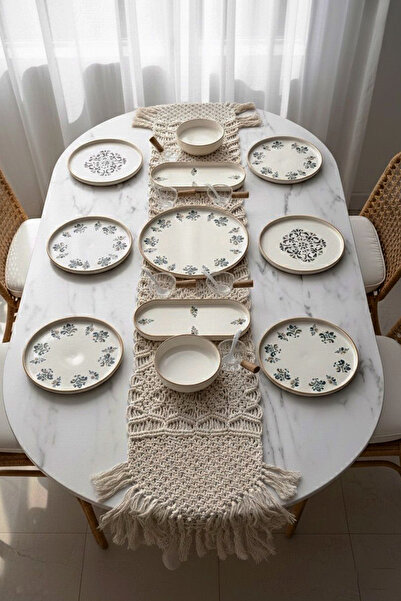 Kitchen Life Set de mic dejun D-Harma, 23 piese, pentru 6 persoane - Set de prezentare pentru mic dejun cu boluri pentru sos și linguri