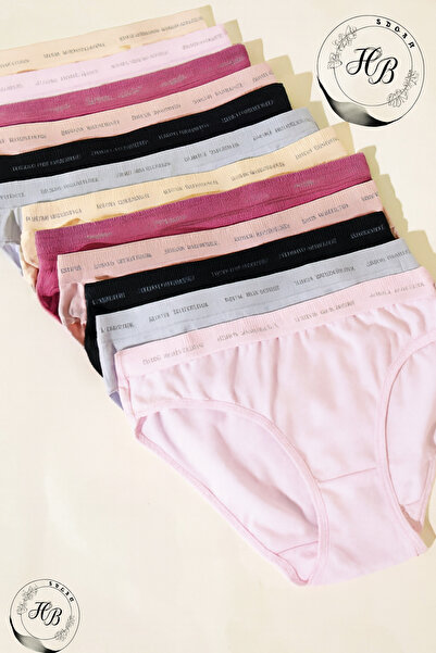 Tutku KADIN 12Lİ RAHAT KALIP SOF RENKLİ PERLA BİKİNİ