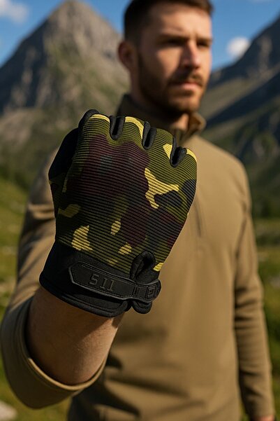 SINGLE SWORD 5.11 Tactical Taktik Eldiven Yarım Parmak Dağcı Avcı Sporcu Eldiveni