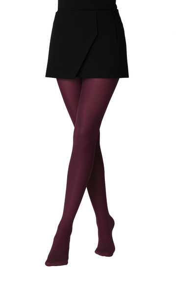 MEBA Daymod Micro Maxi 50 Denier - Средно дебел и много мек чорапогащник с голям размер / 34 Plum