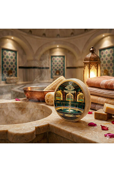 HAMAM HOUSE TURKISH HAMAM صابون إسفنجي طبيعي بخلاصة الحمام التركي