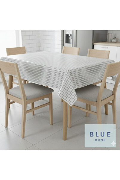 Blue Home 🆕 Wicker Lace Look Wipeable Easy to Clean Non-Slip Liquid-Proof Pvc Tablecloth