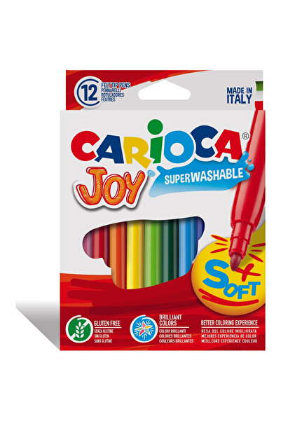 carioca JOY SÜPER YIKANABİLİR KEÇELİ BOYA KALEMİ 12'Lİ