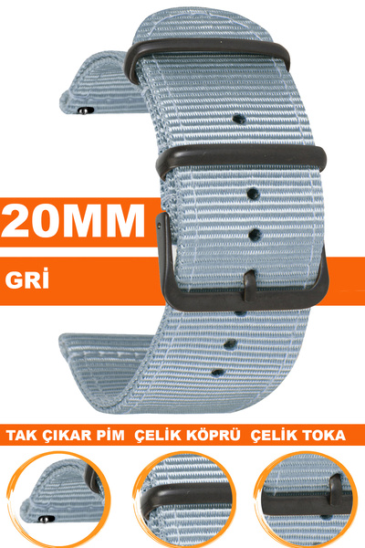 COBRA 20mm Fossil-Welder-Casio-Seiko-Omega-Armani Watch Compatible Nato Fabric Watch Band - Ntcft20