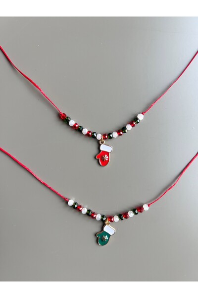 UMA Kids New Year's Themed Charm Beaded Design Bracelet Set - 2 Pieces