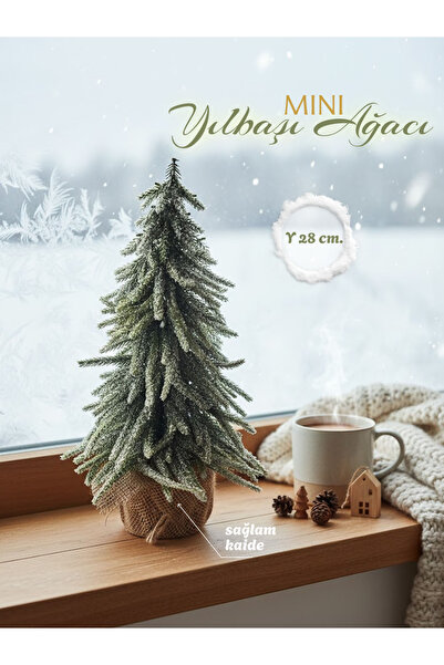 Via Gardenia Yılbaşı Ağacı Haki Mini 28cm