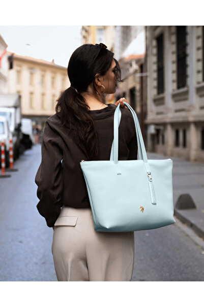 U.S. Polo Assn. Geantă de umăr pentru femei Ice Blue Us26302 Exclusiv online
