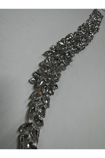 Pratik aksesuar شريط زجاجي كريستالي فضي من لوكس بوند - 38×4.5 (قابل للالتصاق ...