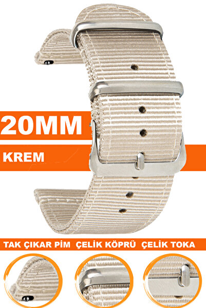 COBRA 20mm Fossil-Welder-Casio-Seiko-Omega-Armani Saat Uyumlu Nato Tekstil Kumaş Saat Kordonu NTCFT20