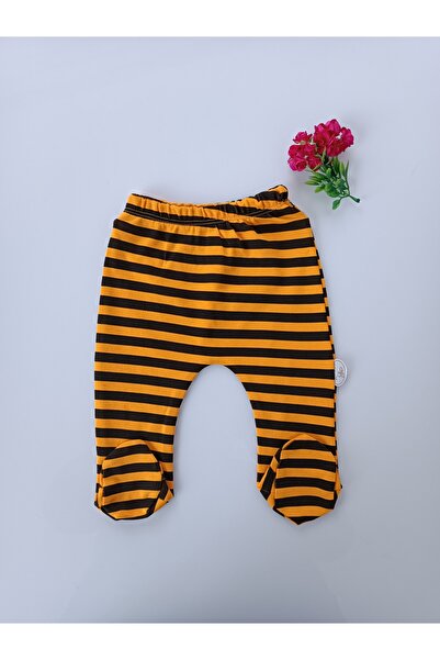 Tomuycuk سروال أطفال بطول 2 قدم للأعمار من 0-3 أشهر، مصنوع من القطن، هدية مع جوارب للأطفال حديثي الولادة