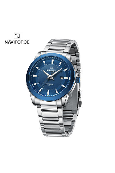 Naviforce ساعة، طراز رولكس، ستانلس ستيل، مقاومة للماء، تدوم طويلاً، مقاومة للصدأ