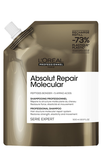 L'oreal Professionnel Absolut Repair Molecular Purifying Refill Shampoo for All Damaged Hair 500ml