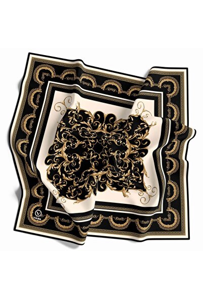 VİOLLA Eșarfă Twill de damă neagră