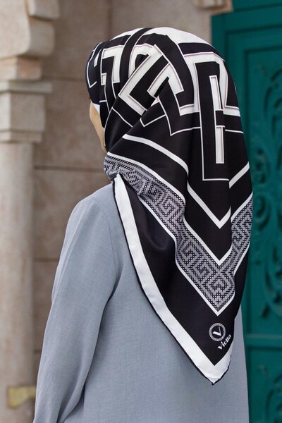 VİOLLA Γυναικείο κασκόλ Twill Μαύρο