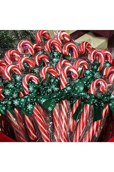 Genel Markalar Kırmızı Beyaz - Baston Şeker Yılbaşı - 20 ADEt YILBAŞI MARKET MUTLU SENELER