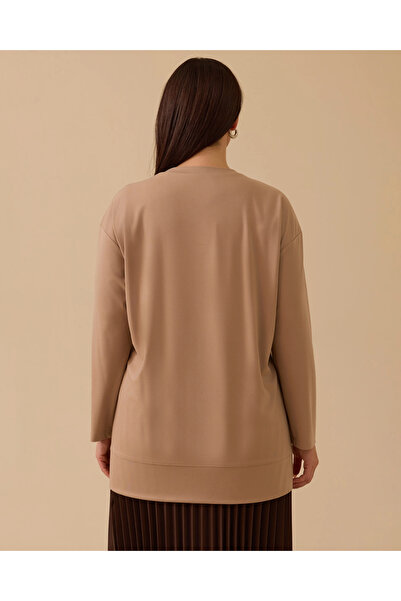 Gala-Xi Plus Size Long Sleeve Basic Tunic