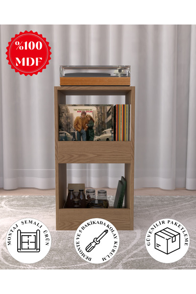 Lemvora Home Design Dekoratif Pikap Dolabı Safir Meşe | %100 MDF