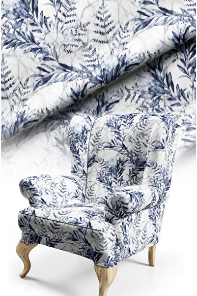 CANİLA قماش أريكة منجد مطبوع رقميًا بنمط أوراق الشجر، وسادة رمي، غطاء وسادة. ...