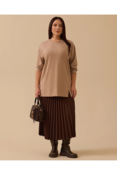 Gala-Xi Plus Size Long Sleeve Basic Tunic