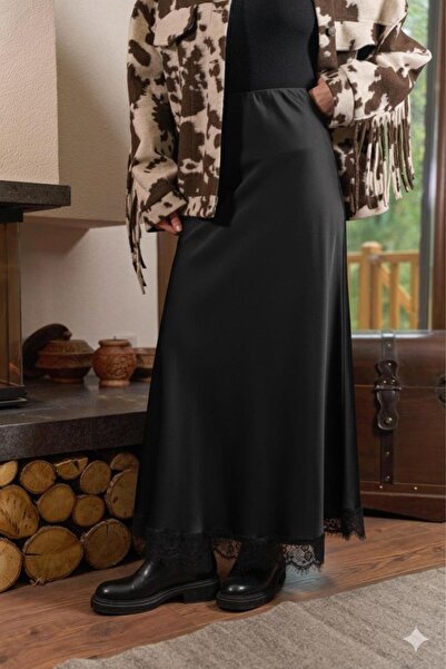 Ranasubaşı 7173 Σατέν Δαντελένια Φούστα