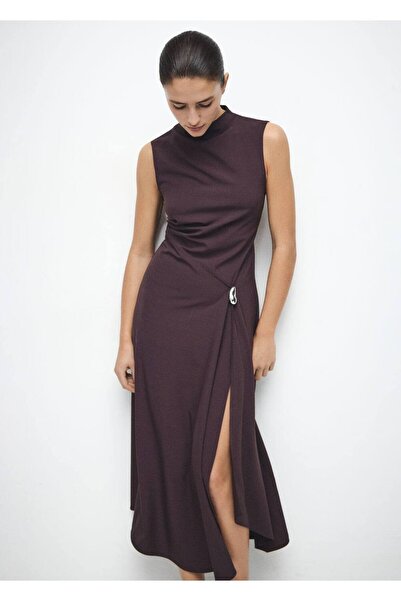 MANGO Woman Metal süslemeli evaze elbise