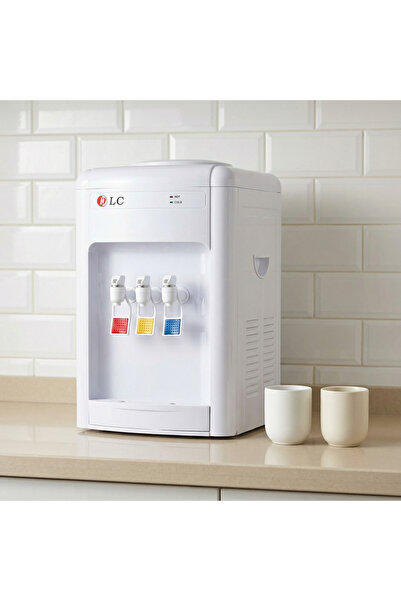 DLC برادة ماء طاولة بقوة 580 واط و بثلاث حنفيات للماء الحار والبارد والعادي ، DLC-711