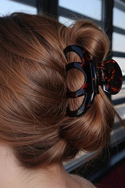 CAŞ DEKORASYON Коричнева пряжка з леопардовим візерунком