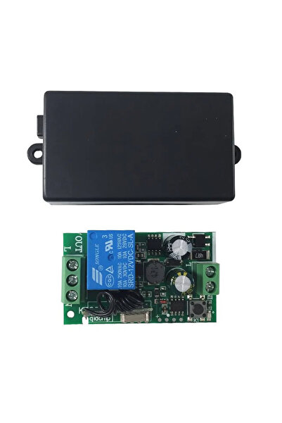 Genel Markalar 433mhz Rf 1 Kanal Röle Modül Ac 220v Kablosuz Pompa Fan Lamba Perde Akıllı Ev Garaj Bariyer Kapı