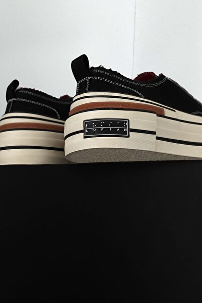 Lufian 121230039 Elena Canvas Unisex Sneaker Shoes Black