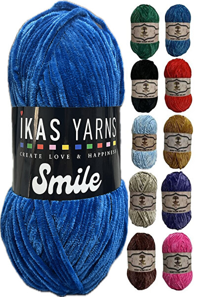 destini İnce Kadife İp 100 gr 200 Metre Amigurumi El Örgü İpi Ceket Yelek Battaniye