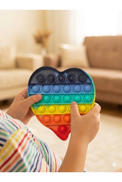 5Gen Tasarım لعبة بوب إت على شكل قلب بألوان قوس قزح لتخفيف التوتر