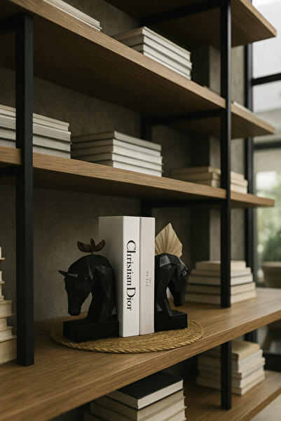 Zigzag Home Dekoratif 2’Li Siyah Kübik At Kitap Tutucu , Biblo & Obje , Düzen...