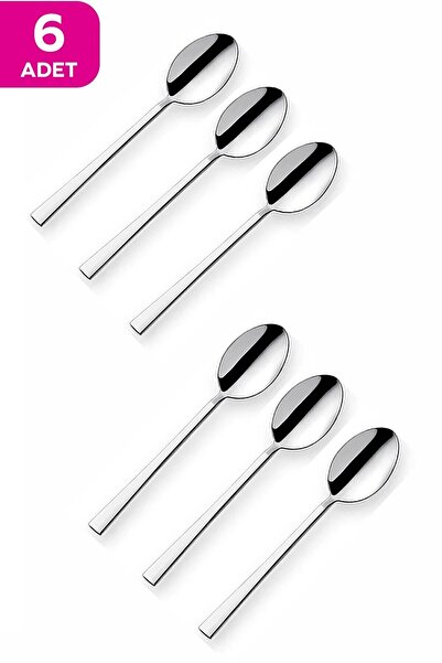 ZUZU MADE Paslanmaz Çelik Çay Kaşığı 6 Adet Çubuk Model