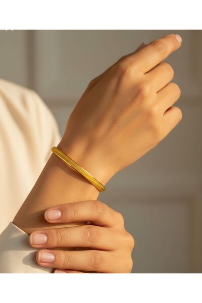 8 gr (GRAM) İşçiliksiz Yatırımlık Klasik Çöp Bilezik 22 Ayar Altın