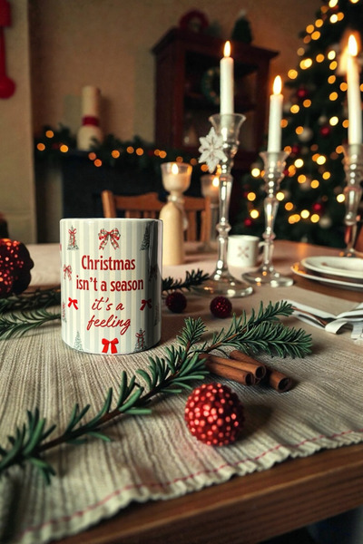 DVOYAGE Cozy New Year's Cup - Patterns Reflecting the New Year's Spirit