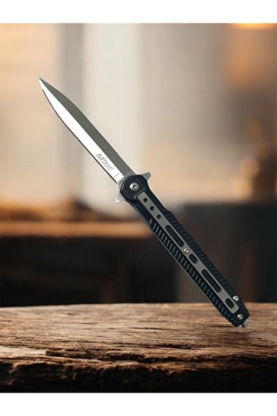 VEX Outdoor Siyah Renk Sivri Kamp Çakısı Kemer Klipsli