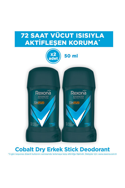 Rexona Men MotionSense Erkek Stick Deodorant Cobalt Dry 50 ml x2