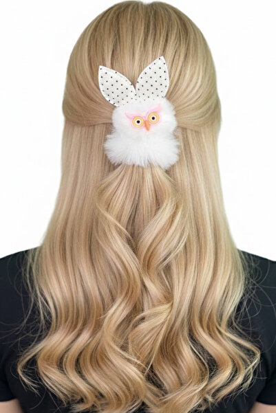 CAŞ DEKORASYON اللون الأبيض البومة القطيفة الخبز مشبك