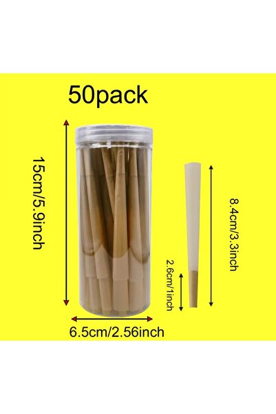 Types Kahverengi kağıt kutu set 50 adet 84mm