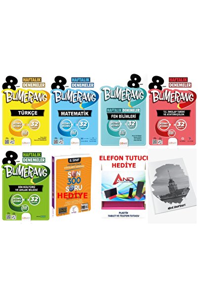 Günay Yayıncılık Günay Yayınları 8. Sınıf Bumerang Türkçe,matematik,fen,inkılap,din,ingilizce Deneme Seti 2026